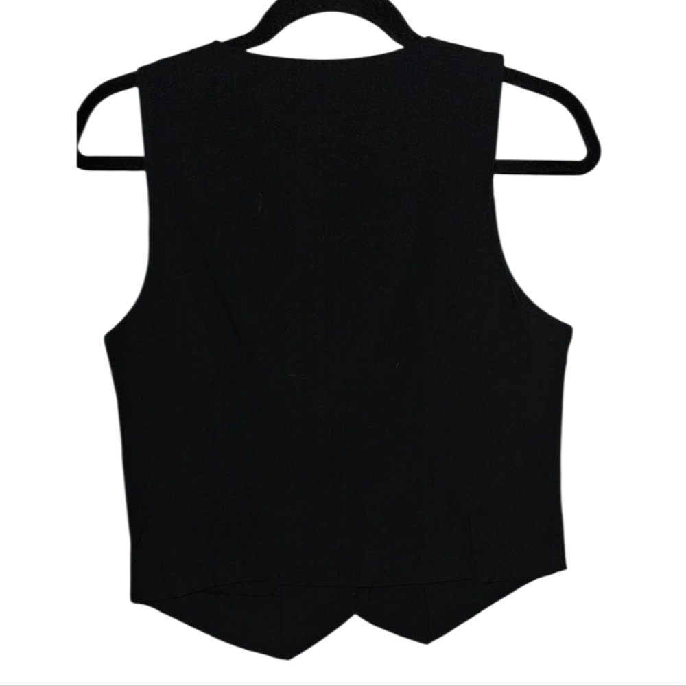 A New Day. Women's Black Buttoned Vest. Rayon Size: Large. NWT. - Picture 3 of 9